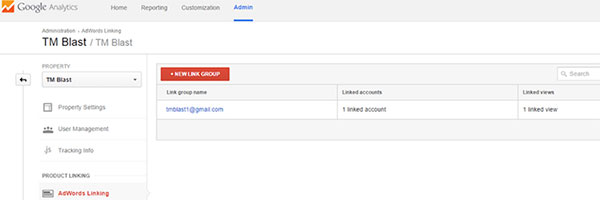 Syncing google analytics step 2